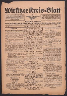 Wirsitzer Kreis-Blatt: Amtliches Publikationsorgan für den Kreis Wirsitz 1914.08.22 Jg.70 Nr98