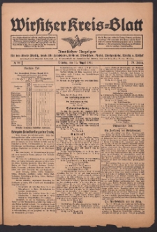 Wirsitzer Kreis-Blatt: Amtliches Publikationsorgan für den Kreis Wirsitz 1914.08.25 Jg.70 Nr99