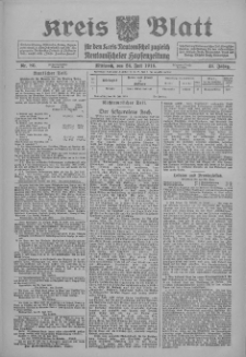 Kreis Blatt für den Kreis Neutomischeler zugleich Hopfenzeitung 1918.07.24 Jg.43 Nr86
