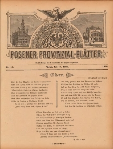 Posener Provinzial-Bl&auml;tter 1900.04.15 Nr15