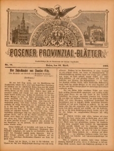 Posener Provinzial-Bl&auml;tter 1900.04.22 Nr16