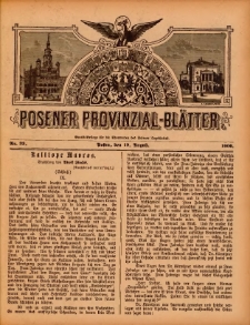 Posener Provinzial-Bl&auml;tter 1900.08.19 Nr33