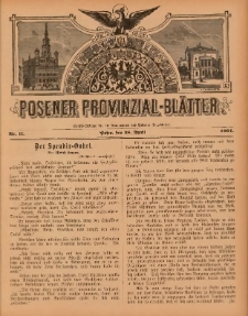 Posener Provinzial-Bl&auml;tter 1901.04.28 Nr17