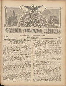 Posener Provinzial-Bl&auml;tter 1902.05.25 Nr21