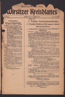 Wirsitzer Kreis-Blatt: Amtliches Publikationsorgan für den Kreis Wirsitz 1914.09.15 Jg.70 Nr108a Extra-Blatt