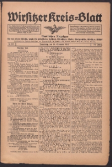 Wirsitzer Kreis-Blatt: Amtliches Publikationsorgan für den Kreis Wirsitz 1914.09.24 Jg.70 Nr112