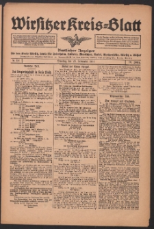 Wirsitzer Kreis-Blatt: Amtliches Publikationsorgan für den Kreis Wirsitz 1914.09.29 Jg.70 Nr114