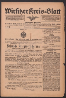 Wirsitzer Kreis-Blatt: Amtliches Publikationsorgan für den Kreis Wirsitz 1914.10.10 Jg.70 Nr119
