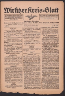 Wirsitzer Kreis-Blatt: Amtliches Publikationsorgan für den Kreis Wirsitz 1914.10.27 Jg.70 Nr126