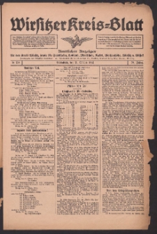 Wirsitzer Kreis-Blatt: Amtliches Publikationsorgan für den Kreis Wirsitz 1914.10.31 Jg.70 Nr128