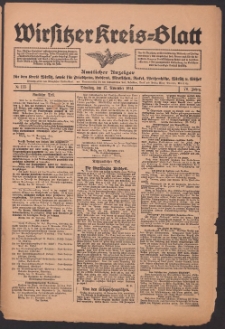 Wirsitzer Kreis-Blatt: Amtliches Publikationsorgan für den Kreis Wirsitz 1914.11.17 Jg.70 Nr135