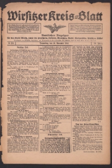Wirsitzer Kreis-Blatt: Amtliches Publikationsorgan für den Kreis Wirsitz 1914.11.26 Jg.70 Nr138