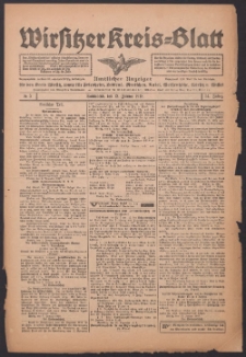 Wirsitzer Kreis-Blatt: Amtlicher Anzeiger für den Kreis Wirsitz 1918.01.12 Jg.74 Nr5