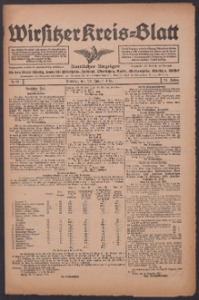 Wirsitzer Kreis-Blatt: Amtlicher Anzeiger für den Kreis Wirsitz 1918.01.29 Jg.74 Nr12