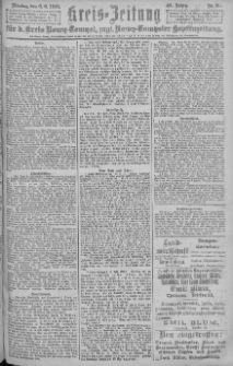 Kreis-Zeitung f&uuml;r d. Kreis Nowy-Tomysl : zugl. Nowy-Tomysler Hopfenzeitung = Orędownik Urzędowy na powiat Nowotomyski 1921.06.06 Jg.46 Nr464