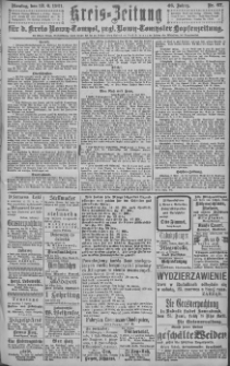 Kreis-Zeitung f&uuml;r d. Kreis Nowy-Tomysl : zugl. Nowy-Tomysler Hopfenzeitung = Orędownik Urzędowy na powiat Nowotomyski 1921.06.13 Jg.46 Nr67
