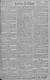 Kreis-Zeitung f&uuml;r d. Kreis Nowy-Tomysl: zugl. Nowy-Tomysler Hopfenzeitung = Orędownik Urzędowy na powiat Nowotomyski 1921.06.20 Jg.46 Nr70