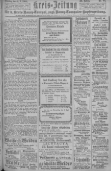 Kreis-Zeitung f&uuml;r d. Kreis Nowy-Tomysl: zugl. Nowy-Tomysler Hopfenzeitung = Orędownik Urzędowy na powiat Nowotomyski 1921.07.04 Jg.46 Nr75