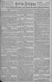 Kreis-Zeitung f&uuml;r d. Kreis Nowy-Tomysl: zugl. Nowy-Tomysler Hopfenzeitung = Orędownik Urzędowy na powiat Nowotomyski 1921.07.11 Jg.46 Nr78
