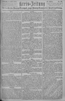 Kreis-Zeitung f&uuml;r d. Kreis Nowy-Tomysl: zugl. Nowy-Tomysler Hopfenzeitung = Orędownik Urzędowy na powiat Nowotomyski 1921.07.20 Jg.46 Nr82
