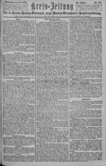 Kreis-Zeitung f&uuml;r d. Kreis Nowy-Tomysl: zugl. Nowy-Tomysler Hopfenzeitung = Orędownik Urzędowy na powiat Nowotomyski 1921.08.03 Jg.46 Nr88