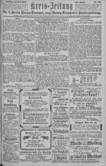 Kreis-Zeitung f&uuml;r d. Kreis Nowy-Tomysl: zugl. Nowy-Tomysler Hopfenzeitung = Orędownik Urzędowy na powiat Nowotomyski 1921.08.05 Jg.46 Nr89