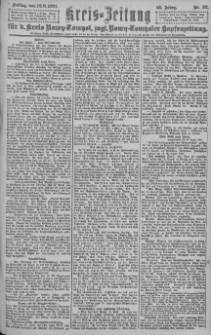 Kreis-Zeitung f&uuml;r d. Kreis Nowy-Tomysl: zugl. Nowy-Tomysler Hopfenzeitung = Orędownik Urzędowy na powiat Nowotomyski 1921.08.12 Jg.46 Nr92