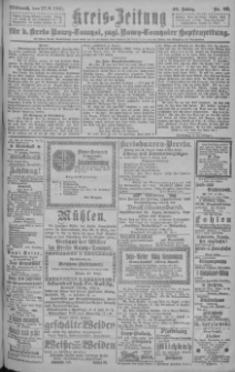 Kreis-Zeitung f&uuml;r d. Kreis Nowy-Tomysl: zugl. Nowy-Tomysler Hopfenzeitung = Orędownik Urzędowy na powiat Nowotomyski 1921.08.17 Jg.46 Nr93