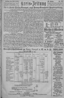 Kreis-Zeitung f&uuml;r d. Kreis Nowy-Tomysl: zugl. Nowy-Tomysler Hopfenzeitung = Orędownik Urzędowy na powiat Nowotomyski 1921.08.26 Jg.46 Nr97