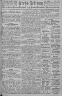 Kreis-Zeitung f&uuml;r d. Kreis Nowy-Tomysl: zugl. Nowy-Tomysler Hopfenzeitung = Orędownik Urzędowy na powiat Nowotomyski 1921.09.09 Jg.46 Nr100
