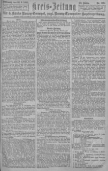 Kreis-Zeitung f&uuml;r d. Kreis Nowy-Tomysl: zugl. Nowy-Tomysler Hopfenzeitung = Orędownik Urzędowy na powiat Nowotomyski 1921.09.21 Jg.46 Nr105