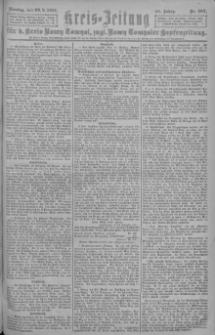 Kreis-Zeitung f&uuml;r d. Kreis Nowy-Tomysl: zugl. Nowy-Tomysler Hopfenzeitung = Orędownik Urzędowy na powiat Nowotomyski 1921.09.26 Jg.46 Nr107