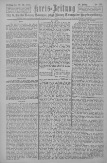 Kreis-Zeitung f&uuml;r d. Kreis Nowy-Tomysl: zugl. Nowy-Tomysler Hopfenzeitung 1921.10.28 Jg.46 Nr121