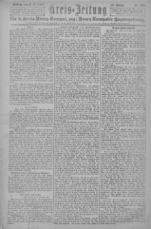 Kreis-Zeitung f&uuml;r d. Kreis Nowy-Tomysl: zugl. Nowy-Tomysler Hopfenzeitung 1921.11.04 Jg.46 Nr124