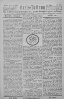 Kreis-Zeitung f&uuml;r d. Kreis Nowy-Tomysl: zugl. Nowy-Tomysler Hopfenzeitung 1921.11.07 Jg.46 Nr125