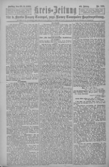 Kreis-Zeitung f&uuml;r d. Kreis Nowy-Tomysl: zugl. Nowy-Tomysler Hopfenzeitung 1921.11.25 Jg.46 Nr132