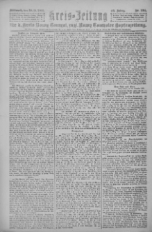 Kreis-Zeitung f&uuml;r d. Kreis Nowy-Tomysl: zugl. Nowy-Tomysler Hopfenzeitung 1921.11.28 Jg.46 Nr134