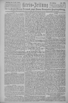 Kreis-Zeitung f&uuml;r d. Kreis Nowy-Tomysl: zugl. Nowy-Tomysler Hopfenzeitung 1921.12.02 Jg.46 Nr135
