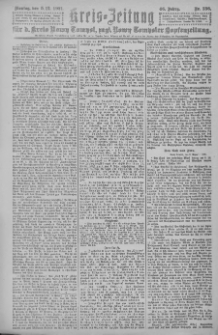 Kreis-Zeitung f&uuml;r d. Kreis Nowy-Tomysl: zugl. Nowy-Tomysler Hopfenzeitung 1921.12.05 Jg.46 Nr136