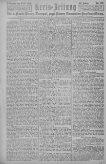Kreis-Zeitung f&uuml;r d. Kreis Nowy-Tomysl: zugl. Nowy-Tomysler Hopfenzeitung 1921.12.07 Jg.46 Nr137