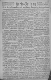 Kreis-Zeitung f&uuml;r d. Kreis Nowy-Tomysl: zugl. Nowy-Tomysler Hopfenzeitung 1921.12.28 Jg.46 Nr145
