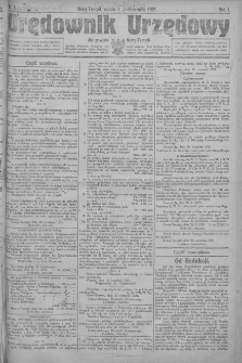 Orędownik Urzędowy dla powiatu Nowy-Tomyśl 1921.10.01 R.1 Nr1
