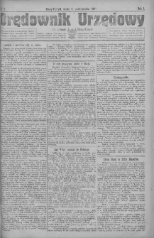 Orędownik Urzędowy dla powiatu Nowy-Tomyśl 1921.10.05 R.1 Nr2