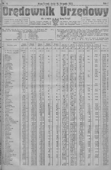 Orędownik Urzędowy dla powiatu Nowy-Tomyśl 1921.11.16 R.1 Nr14