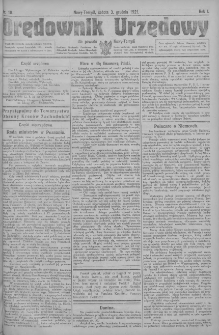Orędownik Urzędowy dla powiatu Nowy-Tomyśl 1921.12.03 R.1 Nr19