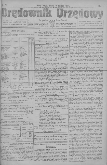 Orędownik Urzędowy dla powiatu Nowy-Tomyśl 1921.12.10 R.1 Nr21