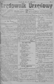 Orędownik Urzędowy dla powiatu Nowy-Tomyśl 1921.12.31 R.1 Nr27