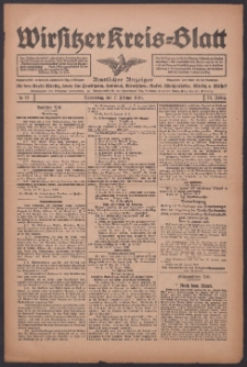 Wirsitzer Kreis-Blatt: Amtlicher Anzeiger für den Kreis Wirsitz 1918.02.07 Jg.74 Nr16