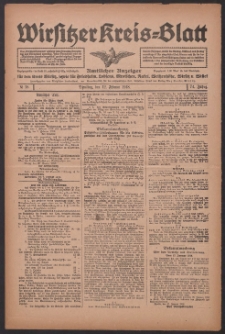 Wirsitzer Kreis-Blatt: Amtlicher Anzeiger für den Kreis Wirsitz 1918.02.12 Jg.74 Nr18