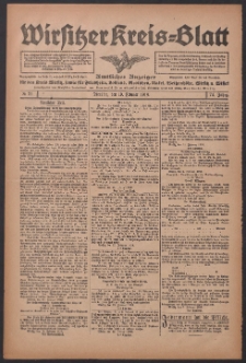Wirsitzer Kreis-Blatt: Amtlicher Anzeiger für den Kreis Wirsitz 1918.02.19 Jg.74 Nr21